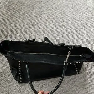 バッグ CESARE PACIOTTI Cesare Paciotti Black Canvas Top Handle Ram Bag | Perlina